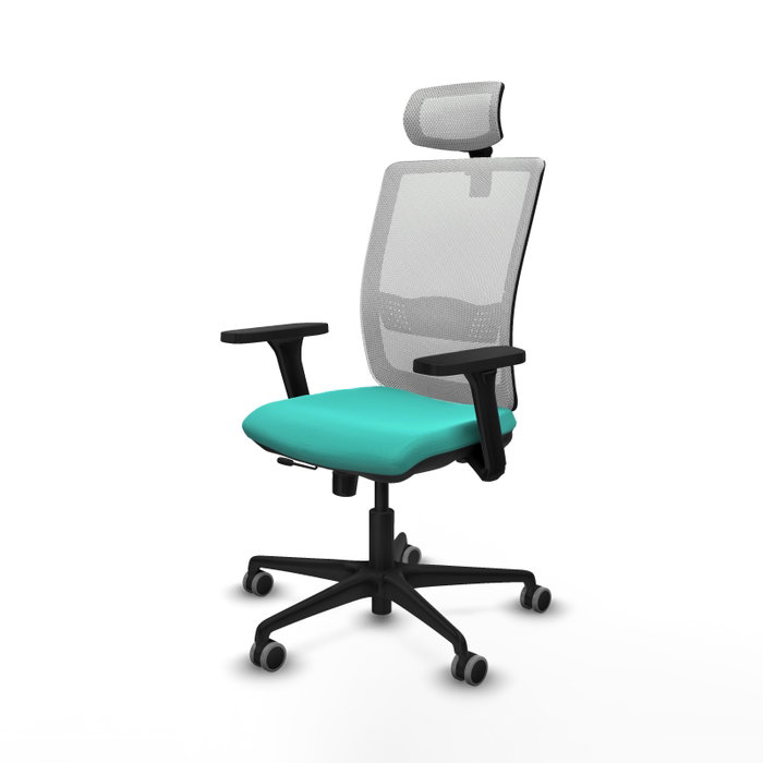 PIQUERAS Y CRESPO Silla de oficina Haches Turquesa y Blanco PIQUERAS Y CRESPO Silla de oficina Haches Turquesa y Blanco