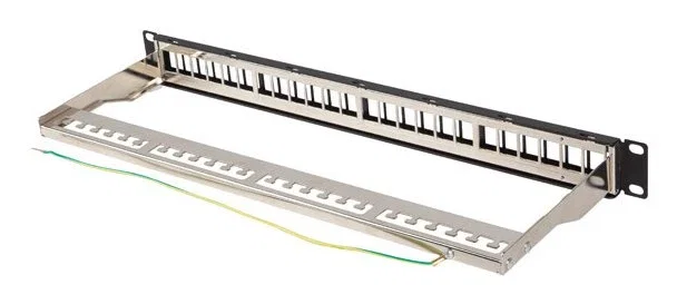 Lanberg Panel de conexiones en blanco 24 puertos 1U 19" FTP Negro Lanberg Panel de conexiones en blanco 24 puertos 1U 19" FTP Negro