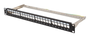 Lanberg Panel de conexiones en blanco 24 puertos 1U 19" FTP Negro