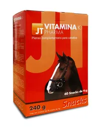 Jt pharma JT- Vitamina K1 Caballos 60 Snack 4 gr