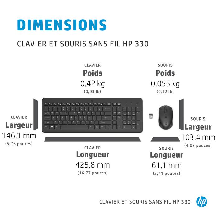 HP 330 Keyboard and Mouse Set - SWISS Black HP 330 Keyboard and Mouse Set - SWISS Black