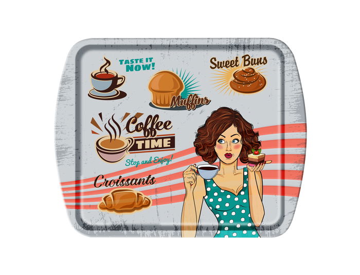 Quttin Bandeja Metal 24.5 cm x 19 cm (18 Unidades)