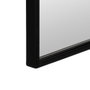 Espejo Negro Metal-Cristal Decoración 40 X 1,50 X 125 cm