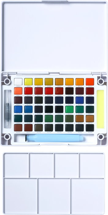 Sakura Koi Water Colors Pocket Field Sketch Box con 48 medias pastillas