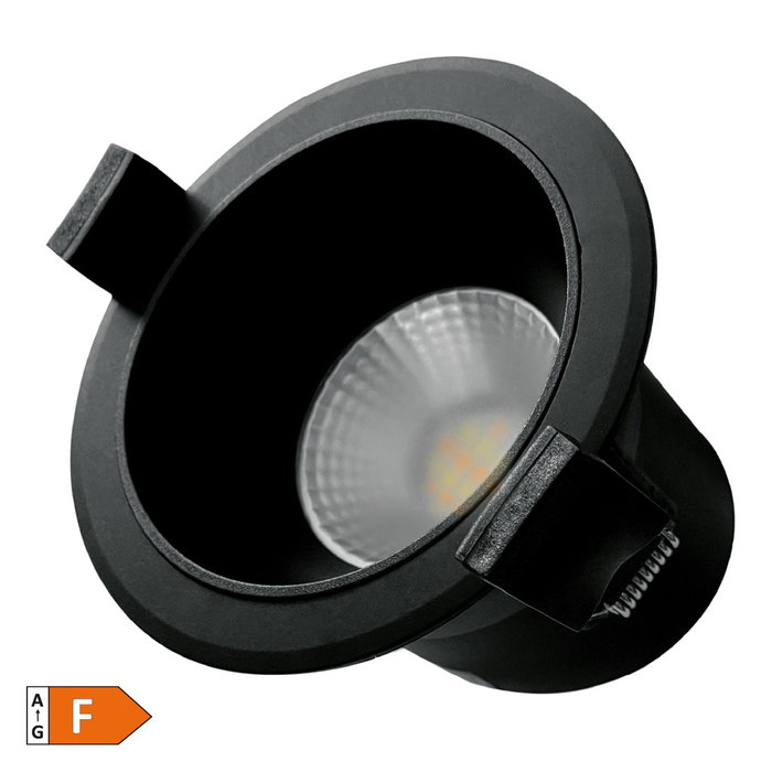 GSC Evolution Aro redondo empotrable LED Mandani 7W Negro GSC Evolution Aro redondo empotrable LED Mandani 7W Negro