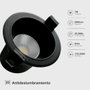 GSC Evolution Aro redondo empotrable LED Mandani 7W Negro