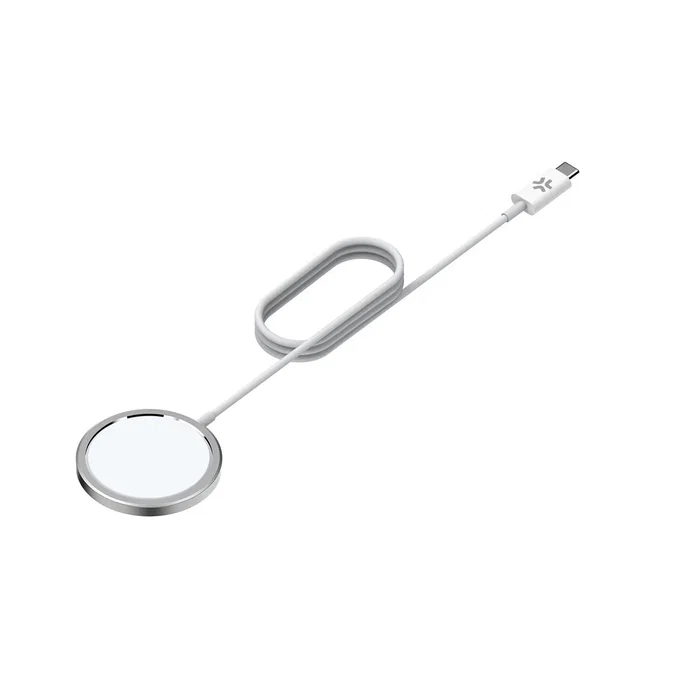 Celly MAGCHARGEPRO Cargador Inalámbrico MagSafe 15W para Smartphone - Blanco, USB, Interior