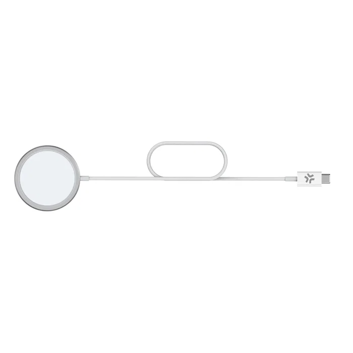 Celly MAGCHARGEPRO Cargador Inalámbrico MagSafe 15W para Smartphone - Blanco, USB, Interior