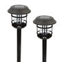 Aktive Tech Pack de 2 focos solares LED luz cálida con estaca