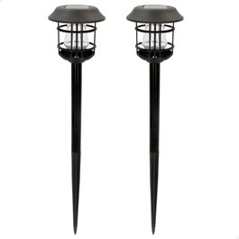 Aktive Tech Pack de 2 focos solares LED luz cálida con estaca