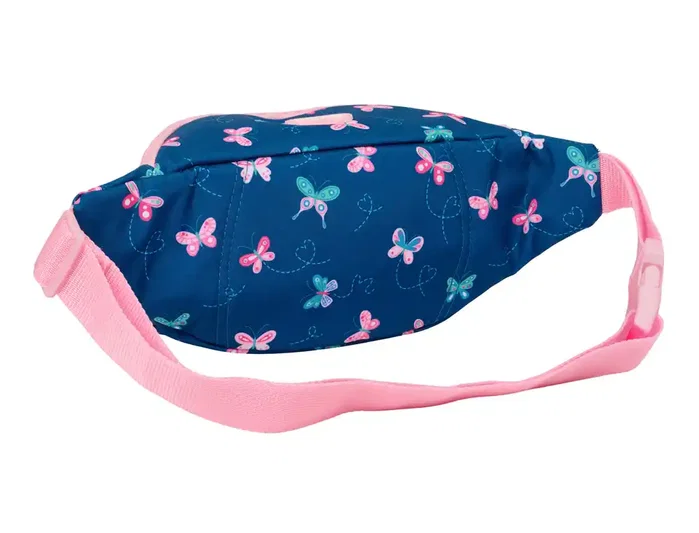 Safta Riñonera Blackfit8 mariposas negra