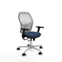 PIQUERAS Y CRESPO Silla de oficina Jorquera Azul marino y Blanco