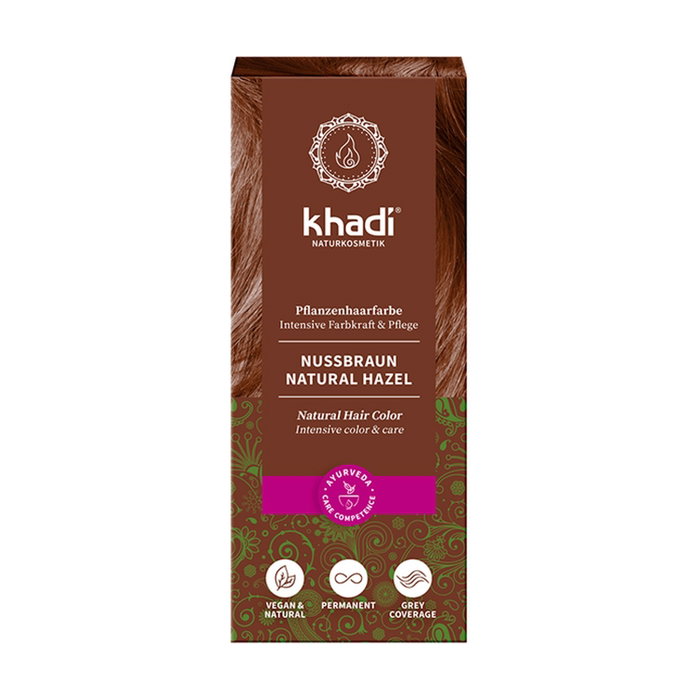 Khadi Herbal Color Tinte Vegetal Castaño Avellana 100 g Khadi Herbal Color Tinte Vegetal Castaño Avellana 100 g