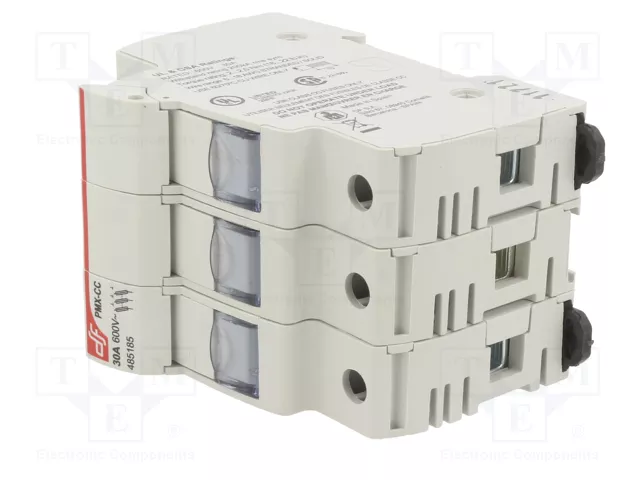 DF ELECTRIC Portafusibles PMX para Raíl DIN 30A 600VAC 3 Polos DF ELECTRIC Portafusibles PMX para Raíl DIN 30A 600VAC 3 Polos