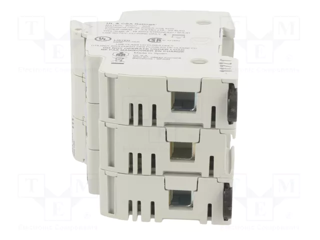 DF ELECTRIC Portafusibles PMX para Raíl DIN 30A 600VAC 3 Polos DF ELECTRIC Portafusibles PMX para Raíl DIN 30A 600VAC 3 Polos