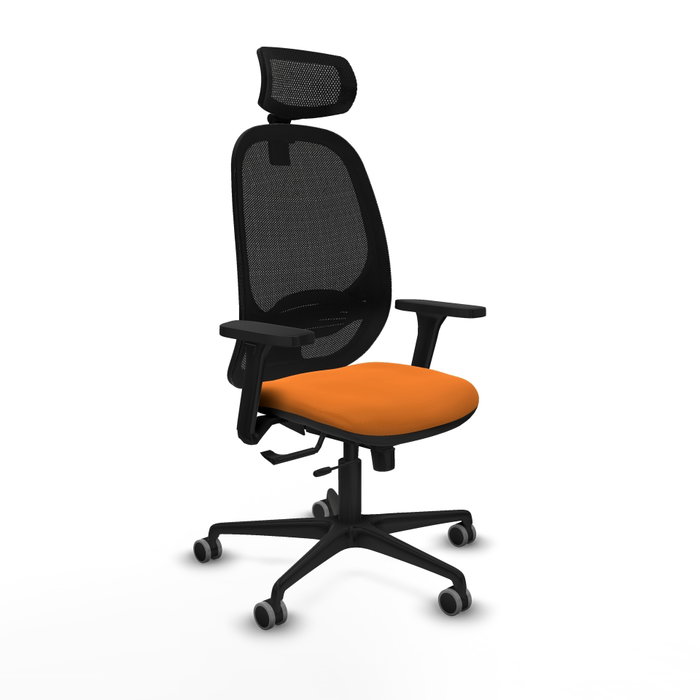 PIQUERAS Y CRESPO Silla de oficina Cilanco Naranja y Negro PIQUERAS Y CRESPO Silla de oficina Cilanco Naranja y Negro