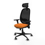 PIQUERAS Y CRESPO Silla de oficina Cilanco Naranja y Negro