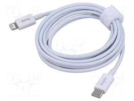 BASEUS Cable USB-C a Lightning 20W Blanco 2m