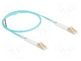 DeLOCK Cable de fibra óptica LC Duplex a LC Duplex OM3 1 m