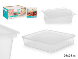 Leknes Fiambrera 24 cm x 24 cm x 5.1 cm Transparente Plástico PP (Set de 24)