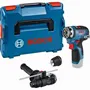 Bosch Professional 06019H300B Taladro-destornillador Inalámbrico GSR 12V-35 FC + GFA 12-H + GFA 12-B L-BOXX