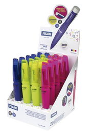 Portaminas Milan Capsule Fluo 2B 1,3 Mm Expositor De 20