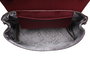 Lucky Bees Bolso Bandolera 1228 v2 Rojo Claret y Marrón Piel de Polivinilo 26x10x20 cm