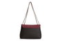 Lucky Bees Bolso Bandolera 1228 v2 Rojo Claret y Marrón Piel de Polivinilo 26x10x20 cm