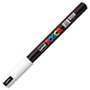 Uni-ball POSCA Marcador PC-1MR No Permanente Punta Extrafina 0.7 mm Blanco