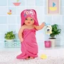 Zapf Creation Toalla de baño con capucha y toallita de mano BABY born