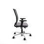 PIQUERAS Y CRESPO Silla de oficina Haches Gris con mecanismo Sincro/Traslack