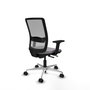 PIQUERAS Y CRESPO Silla de oficina Haches Gris con mecanismo Sincro/Traslack