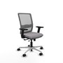 PIQUERAS Y CRESPO Silla de oficina Haches Gris con mecanismo Sincro/Traslack