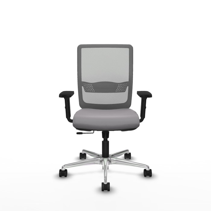 PIQUERAS Y CRESPO Silla de oficina Haches Gris con mecanismo Sincro/Traslack PIQUERAS Y CRESPO Silla de oficina Haches Gris con mecanismo Sincro/Traslack