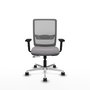 PIQUERAS Y CRESPO Silla de oficina Haches Gris con mecanismo Sincro/Traslack