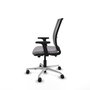 PIQUERAS Y CRESPO Silla de oficina Haches Gris con mecanismo Sincro/Traslack