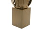 DKD Home Decor Lámpara de sobremesa en acero patinado Dorado Mate