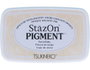 Tsukineko STAZON PIGMENT Almohadilla de tinta blanco opaco para vidrio y plástico