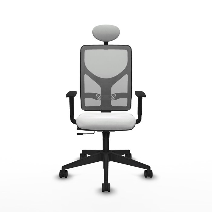 PIQUERAS Y CRESPO Silla de oficina Motilla Sincro/Traslack Blanco y Gris
