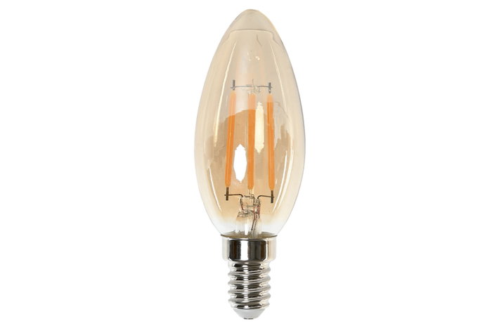 DKD Home Decor Bombilla LED Cristal Lágrima Ahumada E14 400 Lumens DKD Home Decor Bombilla LED Cristal Lágrima Ahumada E14 400 Lumens