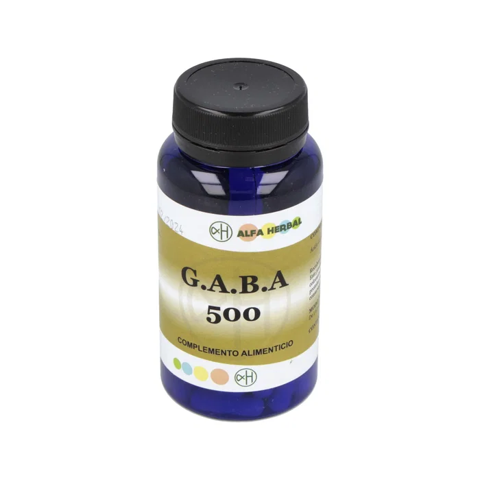 ALFA HERBAL GABA (Ácido Gamma Aminobutírico) 500 mg - 60 Cápsulas - Suplemento Neurotransmisor para el Metabolismo Cerebral ALFA HERBAL GABA (Ácido Gamma Aminobutírico) 500 mg - 60 Cápsulas - Suplemento Neurotransmisor para el Metabolismo Cerebral