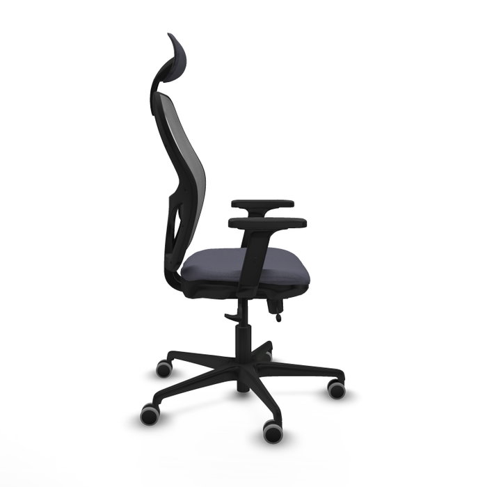 PIQUERAS Y CRESPO Silla de oficina Jorquera Gris con Mecanismo Sincro/Traslack