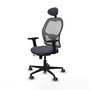 PIQUERAS Y CRESPO Silla de oficina Jorquera Gris con Mecanismo Sincro/Traslack