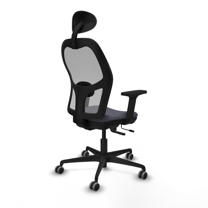 PIQUERAS Y CRESPO Silla de oficina Jorquera Gris con Mecanismo Sincro/Traslack