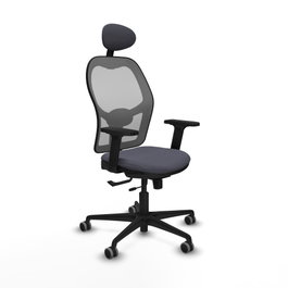 PIQUERAS Y CRESPO Silla de oficina Jorquera Gris con Mecanismo Sincro/Traslack