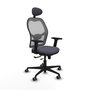 PIQUERAS Y CRESPO Silla de oficina Jorquera Gris con Mecanismo Sincro/Traslack