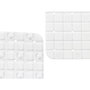 Alfombrilla Antideslizante para Ducha Berilo Blanco PVC 6 x 50 x 6 cm 50,3 x 50,3 x 0,7 cm Cuadros (6 Unidades)