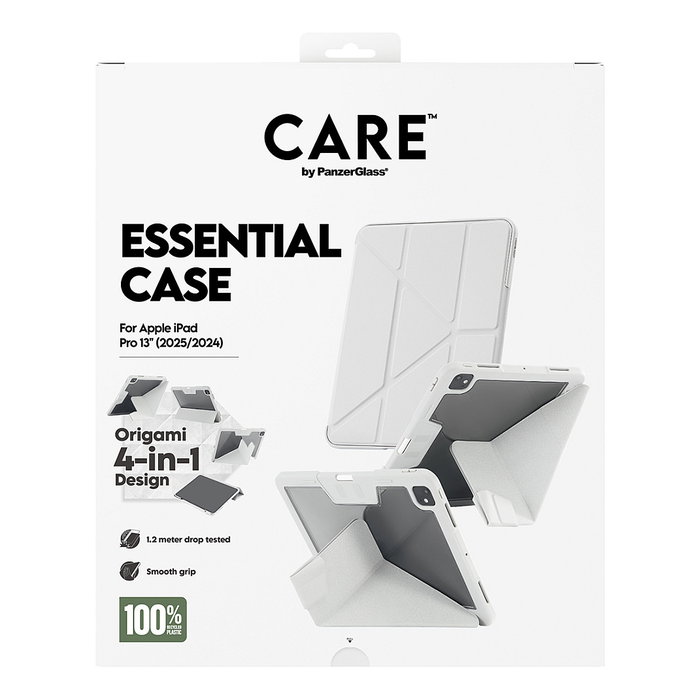 PanzerGlass Funda CARE by TPU Essential Case Gris para Apple iPad Pro 13 Pulgadas (2024-2025), Compatible, Material 60% Reciclado PanzerGlass Funda CARE by TPU Essential Case Gris para Apple iPad Pro 13 Pulgadas (2024-2025), Compatible, Material 60% Reciclado