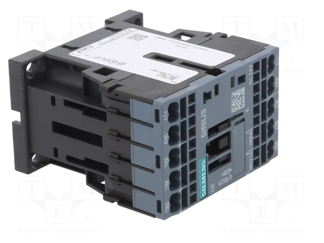 Siemens 3RH21222BB40 Relé Auxiliar 2S+2 24VDC S00 Conexión de Resorte Siemens 3RH21222BB40 Relé Auxiliar 2S+2 24VDC S00 Conexión de Resorte