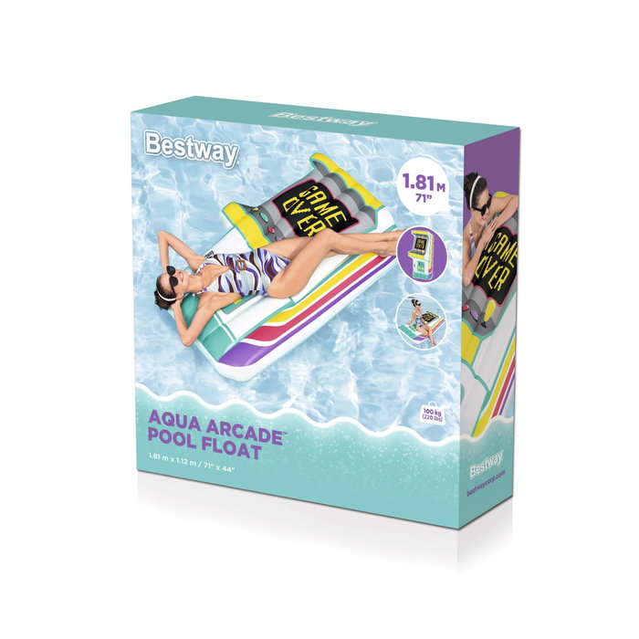 Bestway Colchoneta Hinchable Maquina Arcade 181x112 cm Playa y Piscina 43851